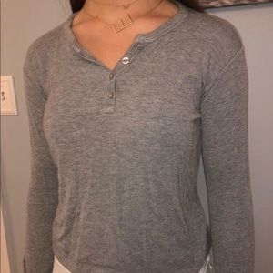 grey brandy long sleeve top